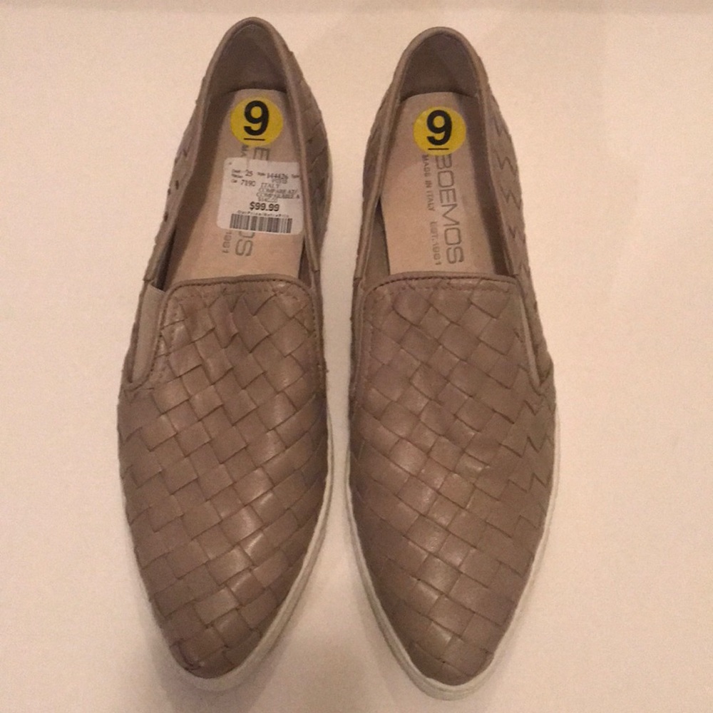 Nude colour slip on sneaker